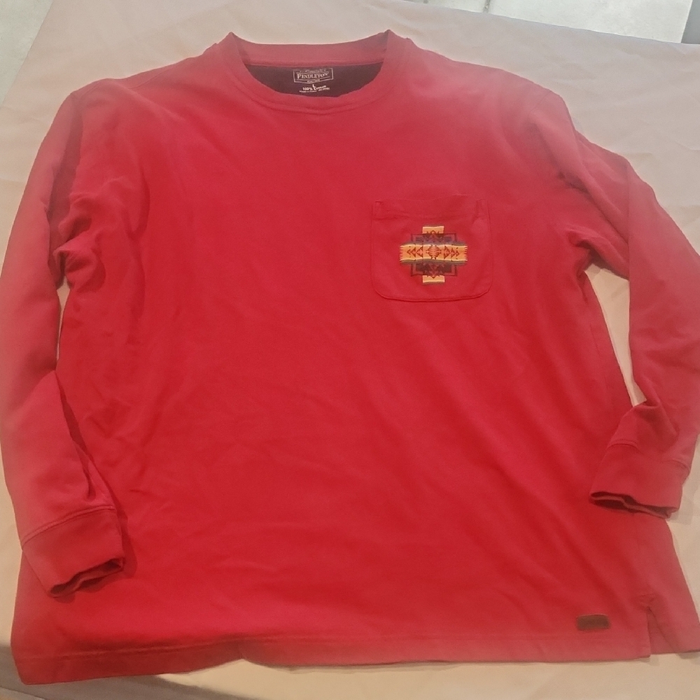 Pendleton Red Long Sleeve Tee